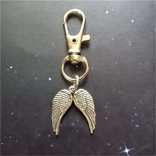 Angel Wing Keychain, Angel Wing Charm,Cancer Awareness Jewelry, Awareness Charm Keychain Angel Wing Pendant, Angel Wings Jewelry By WTB