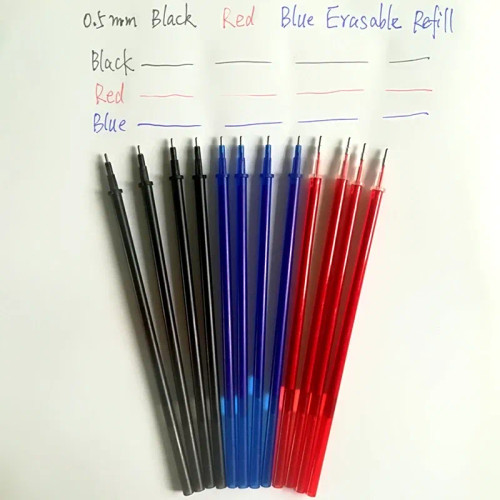 White - Assorted Colors Erasable Pen Refills, Gel Ink Refills, Friction Erasable Pens, Fine Point, Perfect For Writing Planner, 0.5Mm By WTB
