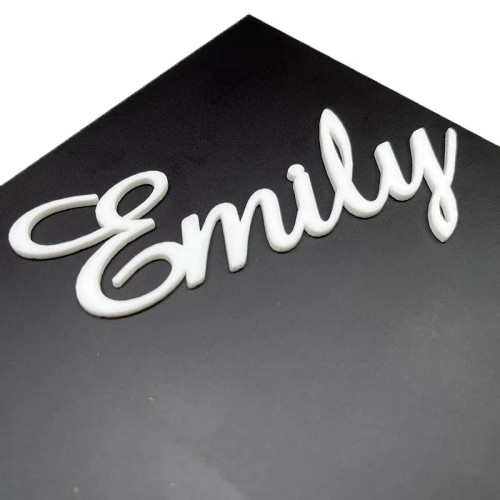 White - Custom Laser Cut Wooden Wedding Place Name Cards Personalized Acrylic Guest Seating Tags Party Wedding Table Wood Decoration By WTB