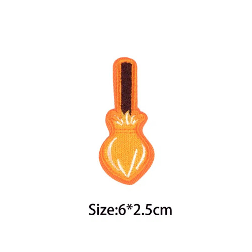 Laser Bright - A-Z Letters Patches Halloween English Alphabet Iron On Patch For Clothing Diy Embroidery Crafts Jackets Badge Decor Accessories By WTB