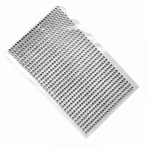 Silver, Size: 4Cm - Scrapbook Sticker 3Mm 750Pcs/Set Self-Adhesive Acrylic Rhinestones Sticker Mobile Diamond Decoration Drill Stickers For Car By WTB