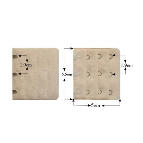 Antique Silver - 3Pcs 5Cm Back Bra Extender Clip Extension 3 Row 3 Button Bra Strapless Extensions Women'S Underwear Expander Bra Lengthen Hook By WTB