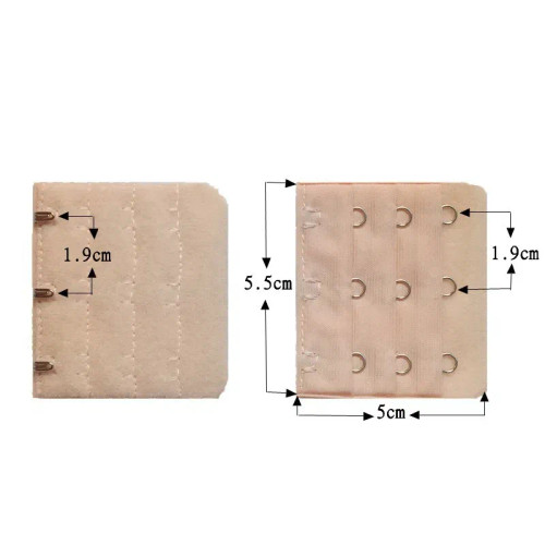 Antique Copper - 3Pcs 5Cm Back Bra Extender Clip Extension 3 Row 3 Button Bra Strapless Extensions Women'S Underwear Expander Bra Lengthen Hook By WTB