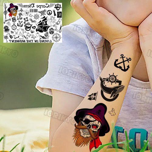 Purple - Sexy Red Lips Flower Temporary Tattoo For Kids Boys Girls Adult Small Rose Butterfly Tattoos Sticker Fake Tatoos Arm Neck Face By WTB