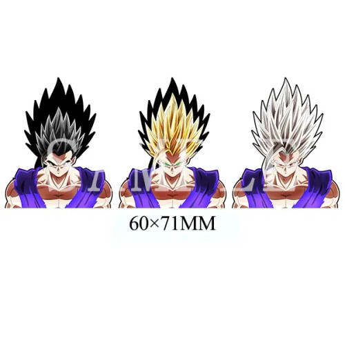 White - Anime Mini Motion Stickers Pochita Power Denji Chainsaw Man Attack On Titan Decals For Phones,Cup,Laptop,Etc.Waterproof By WTB