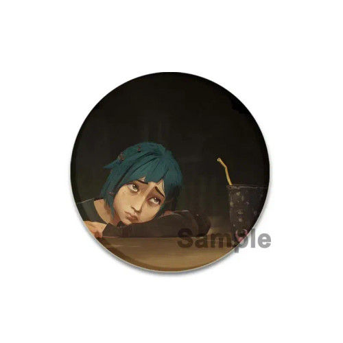 Multi-Colored, Size: M - 32/44/58Mm Anime Round Pins Cartoon Character Arcane Badge Role Play Handmade Tinplate Brooches For Clothes Backpack Decoration By WTB