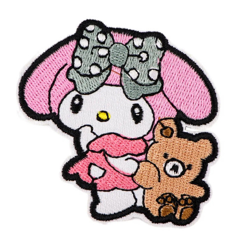 Antique Zinc - Anime White Dog Patches For Clothing Kawaii Embroidered Patches On Clothes Stickers Diy Ironing Appliques Jacket Jeans Stripes By WTB