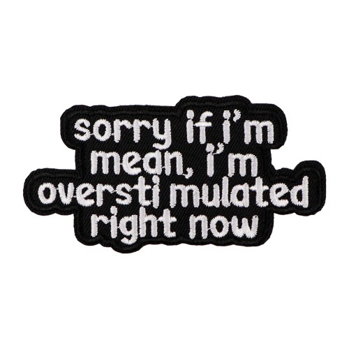 Antique Brass - Letters Black Embroidery Patch Funny Quotes Iron On Patches For Clothing Thermoadhesive Patches On Clothes Diy Sew Badges By WTB