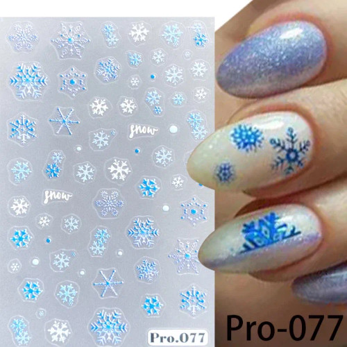 Grad Pink - White French 3D Nail Stickers Manicure Gradient Line Flower Nail Art Designs Self-Adhesive Nail Tips Guides For Diy Decoration By WTB