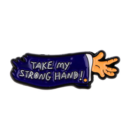 Metal Pure Gold Color, White, Main Stone White - Rose Enamel Pin Lapel Pins Badges On Backpack Women Funny Quotation Brooch Clothes Jewelry Fashion Accessories Gift By WTB