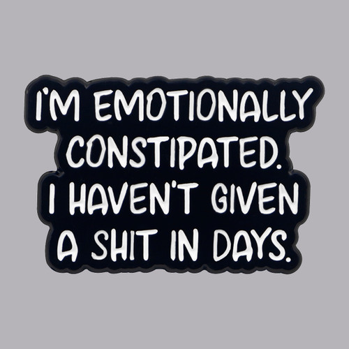 I'M Enamel Pin Funny Quotes Brooch Pines Lapel Pins Badge On Backpack Clothing Accessories Fashion Jewelry Friends Gifts By WTB