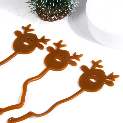 Dark Khaki - 1Pc Squishy Toy Slap Hands Palm Toy Elastic Sticky Toy For Kid Gift Party Gags Practical Jokes Elastic Creative Tricky Toys By WTB