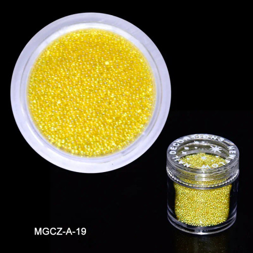 Orange - 1 Bottle Caviar Nail Art Bead Rhinestones Multi-Colors Mini Round Ball Shape Nail Crystal Glass Beads For 3D Nail Decorations #P By WTB