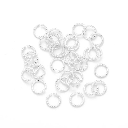 Silver - 20Pcs 4/6/8/10Mm Silver/14K Gold Plated Brass Jump Rings Open Loops For Earring Bracelet Necklace Diy Jewelry Making Findings By WTB