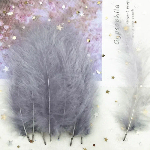 Yellow, Size: L - Feathers 10-15Cm Turkey Plume 4-6 Inches 50 Pcs Chicken Feather Colorful Plumas Para Manualidades For Wedding Dress Decoration By WTB