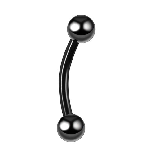 Metal Gold-Color, Main Stone Green - G23 Titanium Epoxy Curved Barbells Eyebrow Rings Piercing Curved Bar Banana Eyebrow Ear Cartilage Tragus Body Piercing Jewelry By WTB