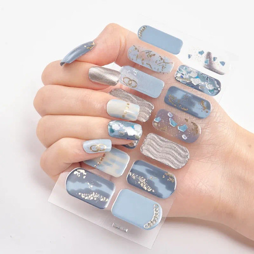 Lvory - Patterned Nail Stickers Wholesale Supplise Nail Strips For Women Girls Full Beauty High Quality Stickers For Nails By WTB