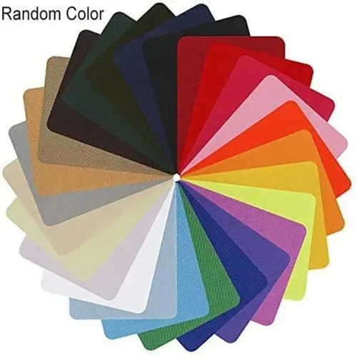 Grey - 4Pcs/Lot Fabric Iron-On Patches 12.5X9.5Cm Sewing On Patches Iron On Strong Glue Cotton Patch For Clothes Diy Jean Repair Decor By WTB