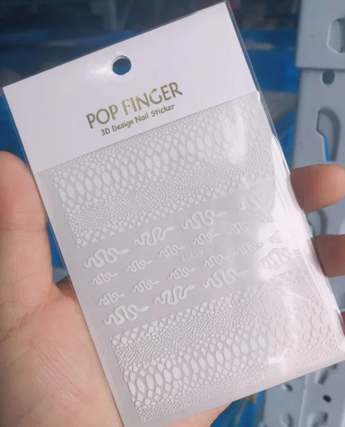 Dark Skin - 1Pcs New English Alphabet Nail Stickers Multi-Color Laser Reflective Nail Slider Art Cool Text Nail Kit By WTB