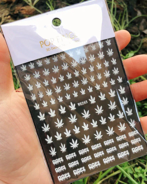 Gold - 1Pcs New English Alphabet Nail Stickers Multi-Color Laser Reflective Nail Slider Art Cool Text Nail Kit By WTB