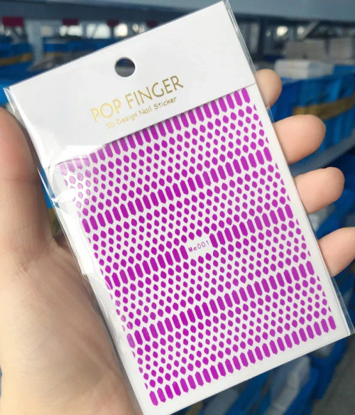 Camel Color - 1Pcs New English Alphabet Nail Stickers Multi-Color Laser Reflective Nail Slider Art Cool Text Nail Kit By WTB