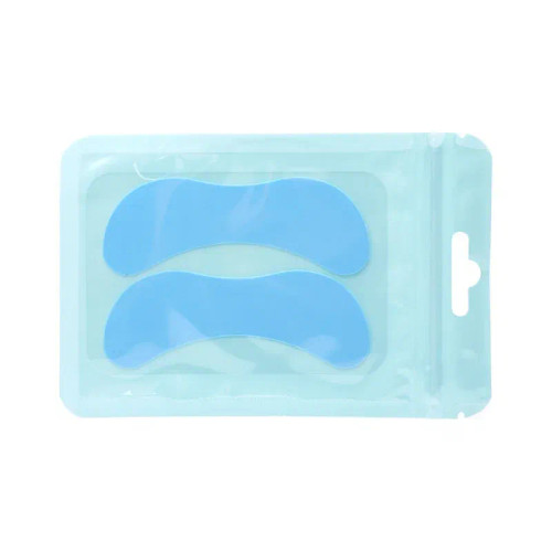 Brown, Ships From: China - 2Pcs Hot Eyelash Patches Competitor Eyelash Pads Multi-Color Eyelash Patches Silicone Eye Patches Universal Grafted Eyelash Pads By WTB