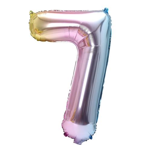 Rose Red, Ballon Size: 10Inch - 32Inch Rainbow Gradient Number Foil Balloon 1-9 For Kids Birthday Party Decor Baby Shower Bridal Shower More Options Avaliable By WTB
