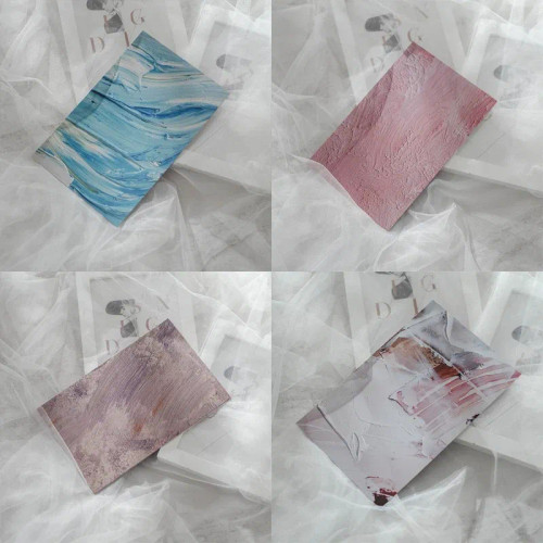 Black - Nail Art Display Paper, Mixed Colors Showing Shelf Cards, Manicure Uv Gel Nail Polish, Photo Frame, Background Board, 4Pcs By WTB