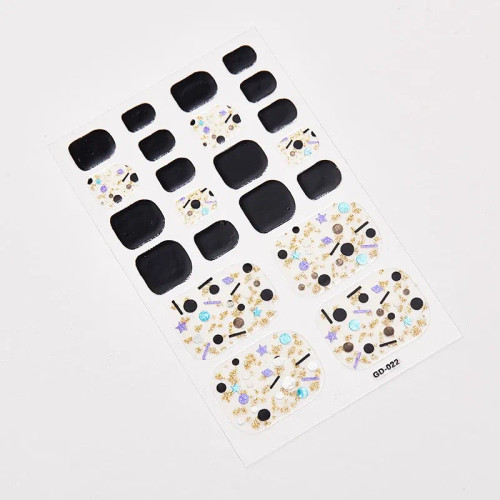 Burgundy - Loveliness Minimalist Design Fashion Nail Stickers Nail Art Stickers 2020 Manicure Decoration Nail Tape Full Beauty Nail Strips By WTB
