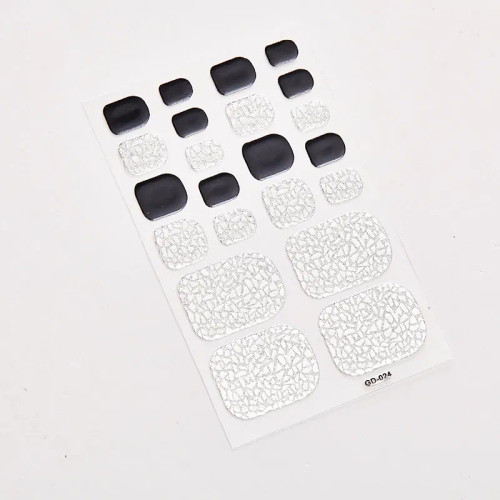 Dark Khaki - 22 Tips/Sheet Full Cover Nail Stickers Designer Nail Decals Sticker For Nails Colorful Nail Stickers Nail Stickers Adhesive By WTB
