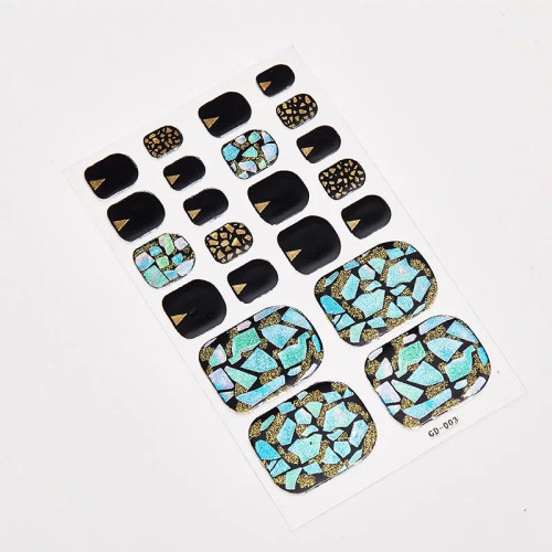 Ivory - Loveliness Minimalist Design Fashion Nail Stickers Nail Art Stickers 2020 Manicure Decoration Nail Tape Full Beauty Nail Strips By WTB