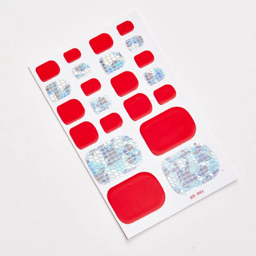 Beige - 22 Tips/Sheet Designed Manicure Decoration Designer Nail Decals Nail Sticker Set Lot Nail Accesoires Women Nail Art Sticker By WTB