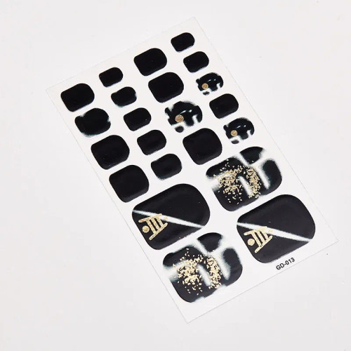 Pink - 22 Tips/Sheet Designed Nail Tape Nail Strips Nail Decoration Self Adhesive Nail Sticker Loveliness Nail Art Stickers Adesivos By WTB