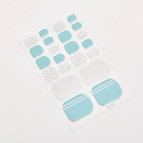 White - 22 Tips/Sheet Loveliness Minimalist Design Fashion Nail Stickers Nail Decoration Self Adhesive Nail Sticker Nail Decoration By WTB