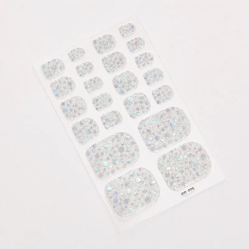 Multi - 22 Tips/Sheet Valentines Loveliness Full Cover Nail Stickers Fashion Nail Stickers Nail Sticker Set Designed Nail Tape Shiny By WTB