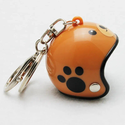 Dark Orange - New Motorcycle Helmets Key Chain Women Men Cute Safety Helmet Car Keychain Bags Hot Key Ring Gift Jewelry Wholesale 17022 By WTB