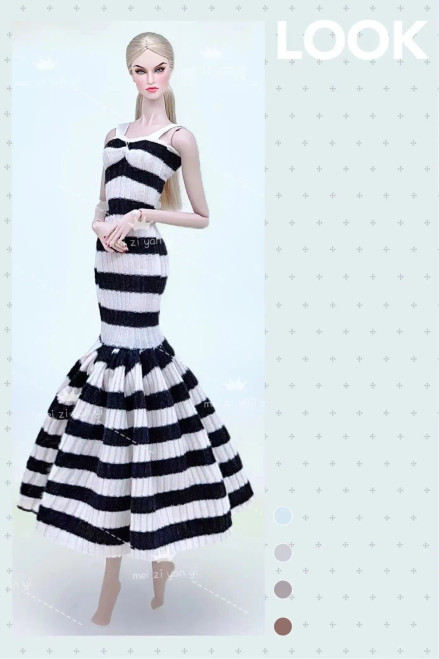 Multicolor - Clothes For Barbie Doll Accessories Dress By WTB