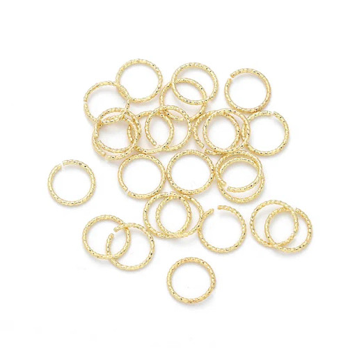Gold - 20Pcs 4/6/8/10Mm Silver/14K Gold Plated Brass Jump Rings Open Loops For Earring Bracelet Necklace Diy Jewelry Making Findings By WTB