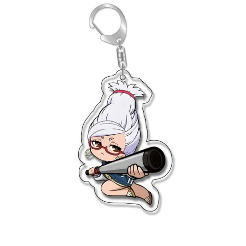 Green - Anime Dandadan Momocute Cartoon Key Ring Keychain Jewelry Girl Pendant Fashion Children Gift Accessories Bag Charms Acrylic By WTB