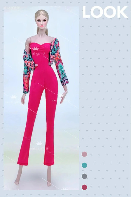 Violet - Clothes For Barbie Doll Accessories Dress By WTB