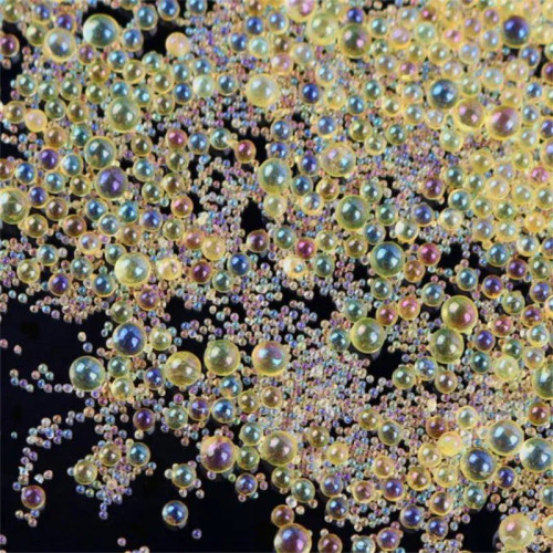 Maroon, Size: L - 10G 0.4-3Mm Mini Bubble Ball Bead Epoxy Uv Resin Filler For Diy Nail Art Mold Silicone Jewelry Making Supplies Accessories Decor By WTB