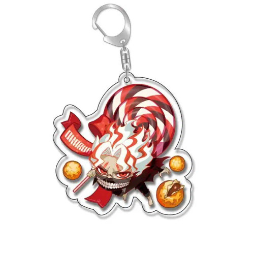 Ivory - Anime Dandadan Momocute Cartoon Key Ring Keychain Jewelry Girl Pendant Fashion Children Gift Accessories Bag Charms Acrylic By WTB
