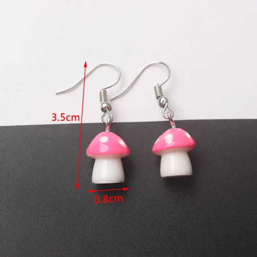 Metal Palladium - 2024 New Rose Red Flower Hanging Earrings For Women Love Heart Blooming Florals Cute Lovely Female Ear Jewelry Brincos New By WTB