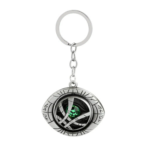 Marvel Avengers Dr Strange Necklace Men Doctor Strange Infinity Time Stones Eye Of Agamotto Rotatable Necklace Keychain Kpop By WTB