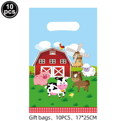 Dark Gray - Farm House Fun Barnyard Animals Party Supplies Paper Plates Napkins Cups Farm Animals Birthday Party Decoration By WTB