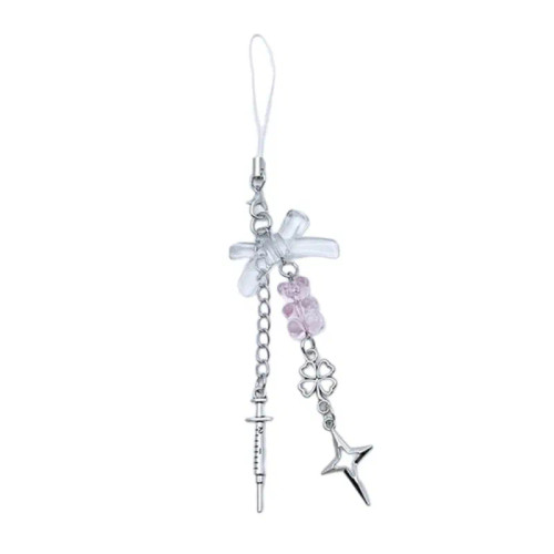 Royal Blue - Goth Y2K Phone Charm Pendant Kawaii-Key Chain For Bag Cute Accessory Women Guitar Strap Lanyard Beaded Keychain Pendant By WTB