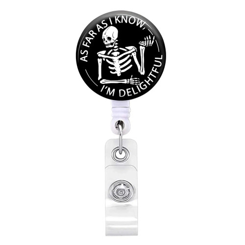 Dark Bown - X-Ray Badge Reel Retractable Radiology Badge Reel Holder Ct Rays Nurse Doctor Student Card Reel Clip Office Supply Recoil Badge By WTB