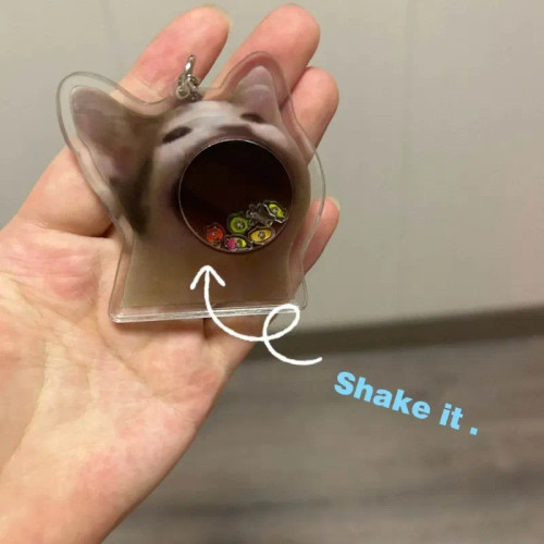 Silver - Banana Cat Keychain For Students Funny Pendant Lanyard Decorations Cat Charm Phone Chain Anti-Lost Strap Decors By WTB