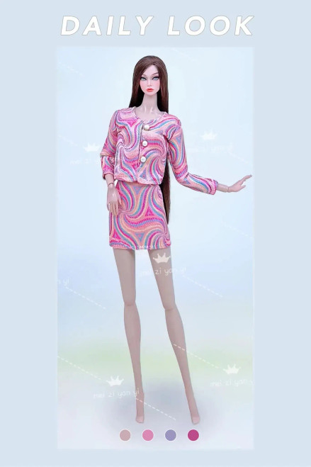 Silver - Dress For Barbie Accessories Clothing Clothes Fashionistas Princes Cosplay Costume For Barbie Clothes Set Girls Birthday Toys By WTB