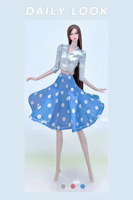 Gold - Dress For Barbie Accessories Clothing Clothes Fashionistas Princes Cosplay Costume For Barbie Clothes Set Girls Birthday Toys By WTB